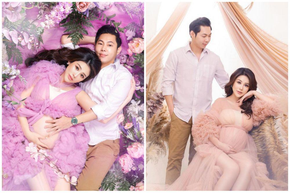10 Potret Maternity Shoot Emily Young bersama Suami, Romantis