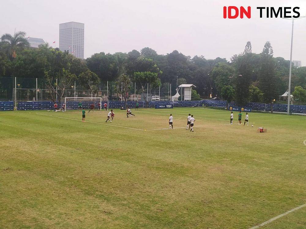 Timnas U-19 melakoni TC di Senayan. (IDN Times/Sandy Firdaus)
