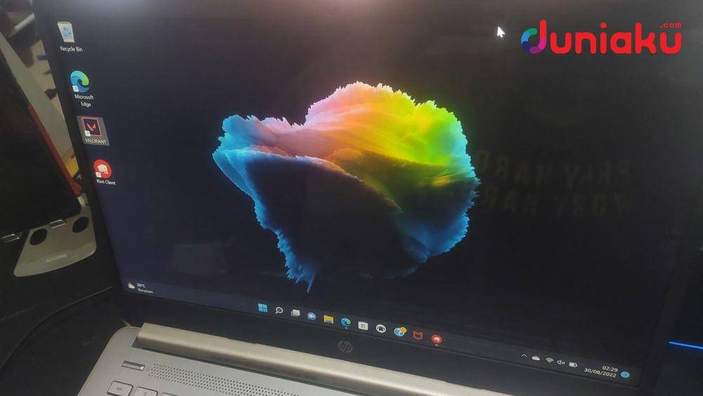 HP 14s dengan AMD Ryzen 7 5700U. duniaku.com/Adhitya Daniel