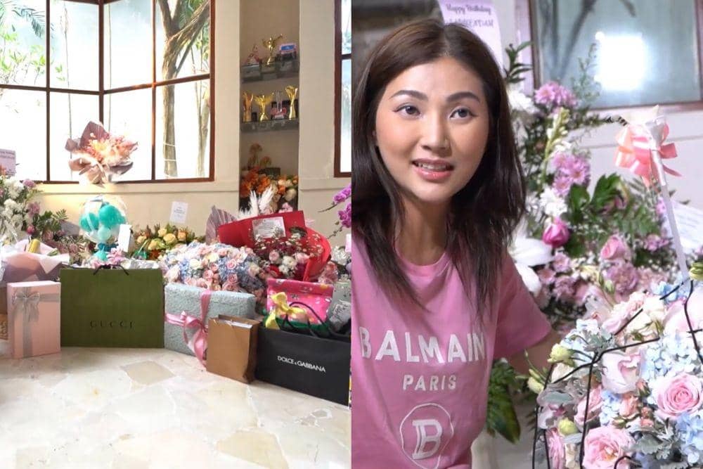 11 Momen Sarwendah Buka Kado, Banyak Barang Mewah!