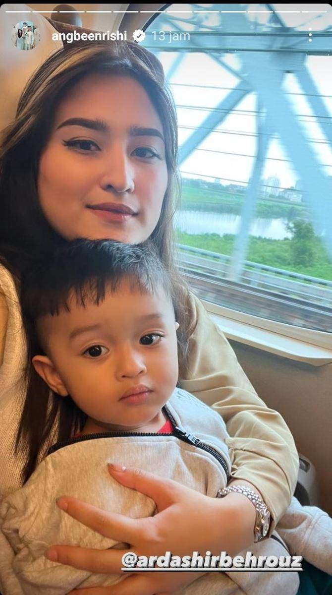 potret liburan keluarga Adly Fairuz di Jepang (instagram.com/angbeenrishi)