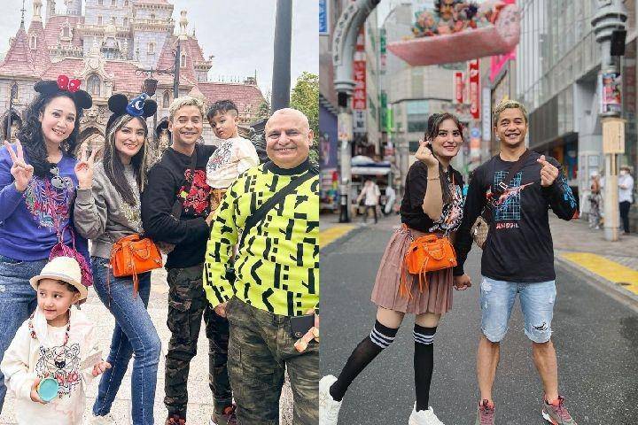 potret liburan keluarga Adly Fairuz di Jepang (instagram.com/angbeenrishi)