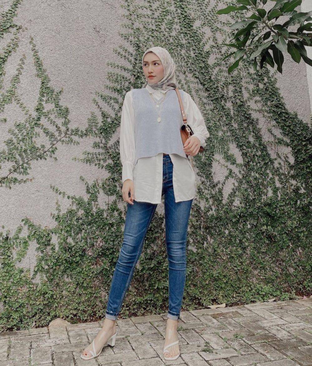 padu padan outer ala Artis (instagram.com/melodyprima)