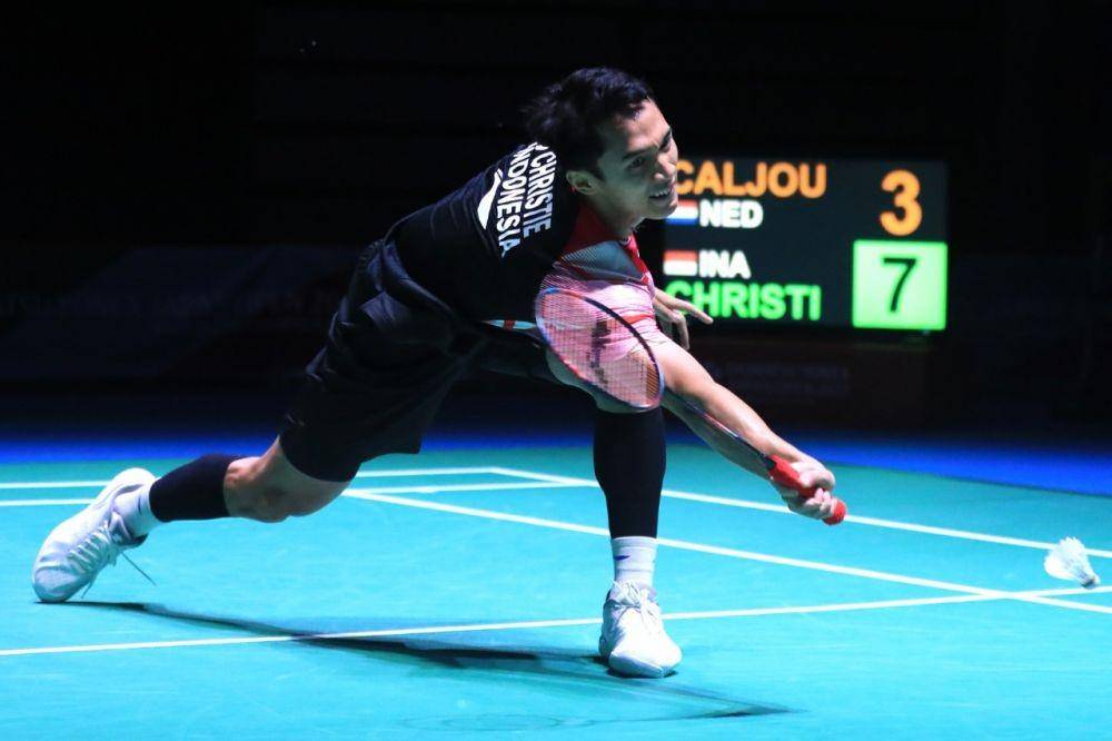 Jonatan Christie di 32 besar Japan Open 2022 (dok. PP PBSI)