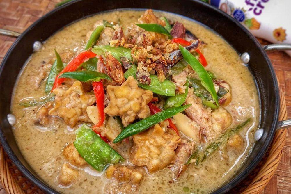 sayur tempe lombok ijo tanpa santan (instagram.com/citra_haries)