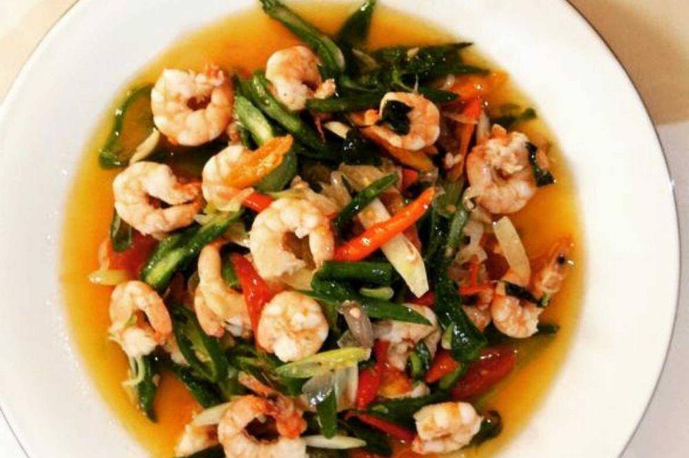 tumis udang kacang panjang (instagram.com/bsad17)