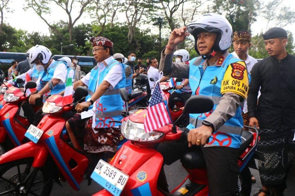 Parade motor listrik di Bali. (Dok.IDN Times/Polda Bali)
