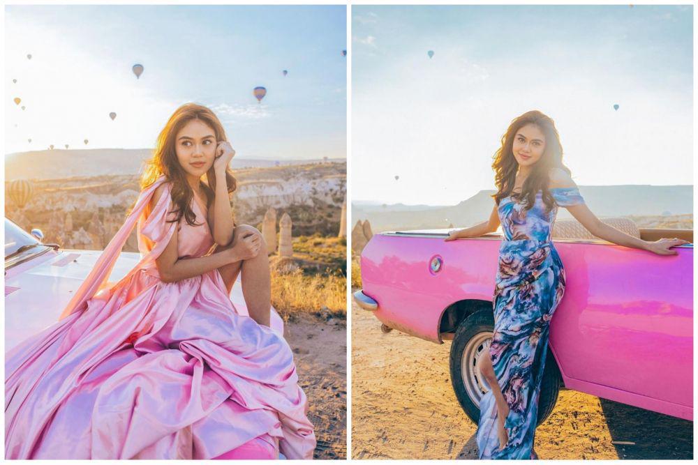 10 Potret Memukau Selebgram Indrayani Rusady Saat di Cappadocia Turki