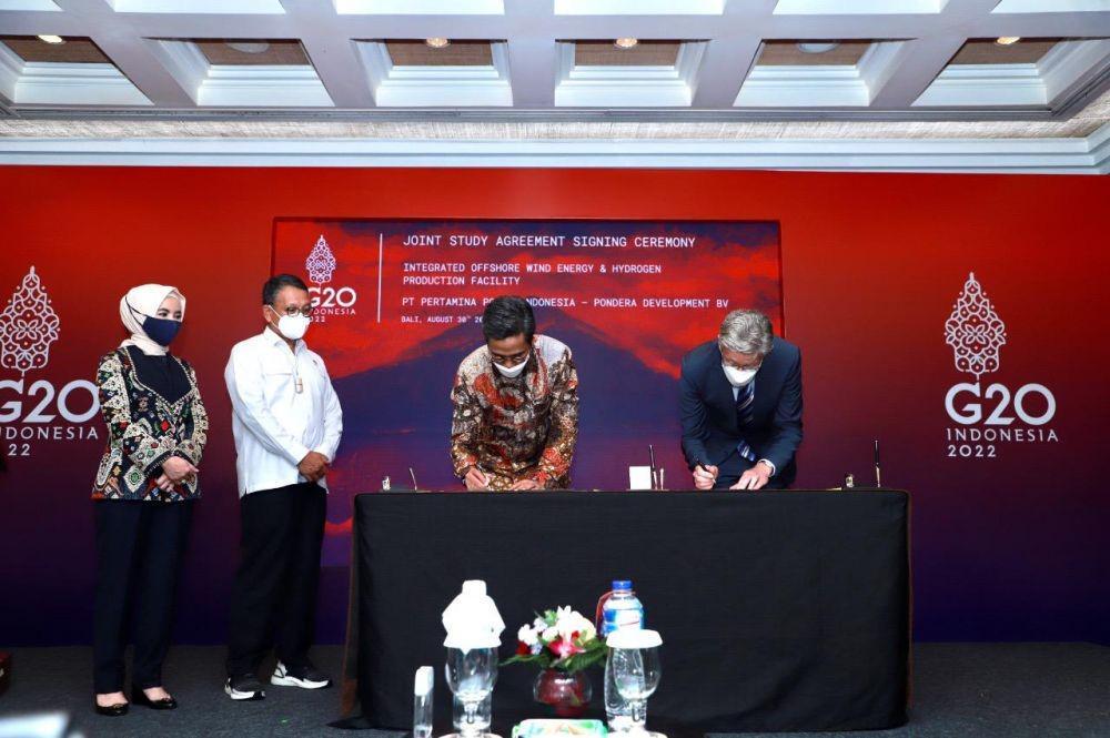 Pertamina NRE-Pondera Kaji Fasilitas Terintegrasi PLTB dan Hidrogen Hijau