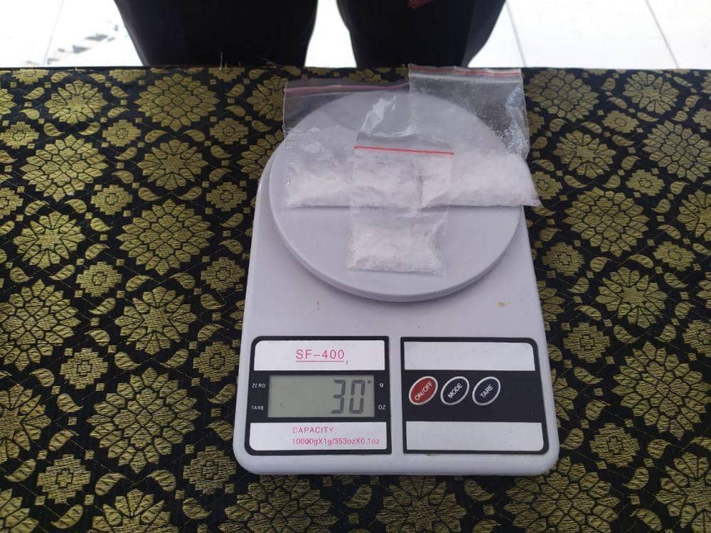Tiga poket sabu yang berhasil diamankan petugas lapas Narkotika (dok. Istimewa)