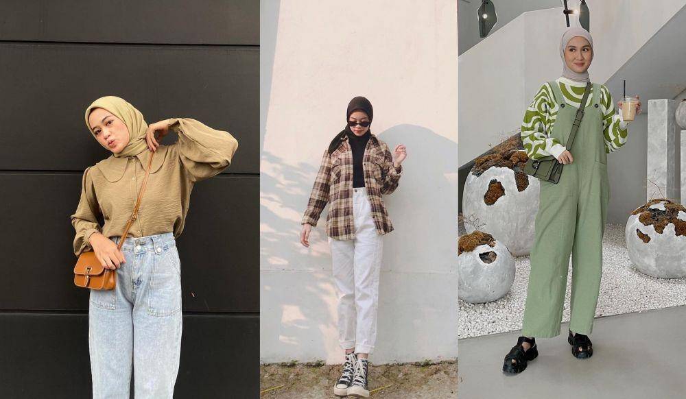 outfit hijab ke Dufan (instagram.com/shella.mh | instagram.com/salmatrip | instagram.com/inasrana)