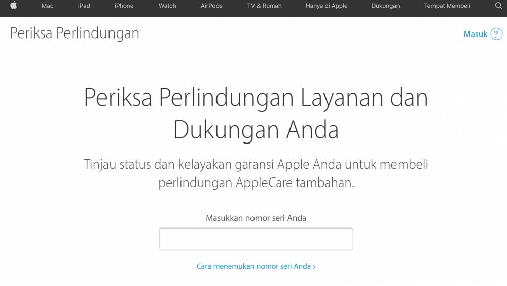 Tips Beli iPhone Bekas - Cek garansi iPhone