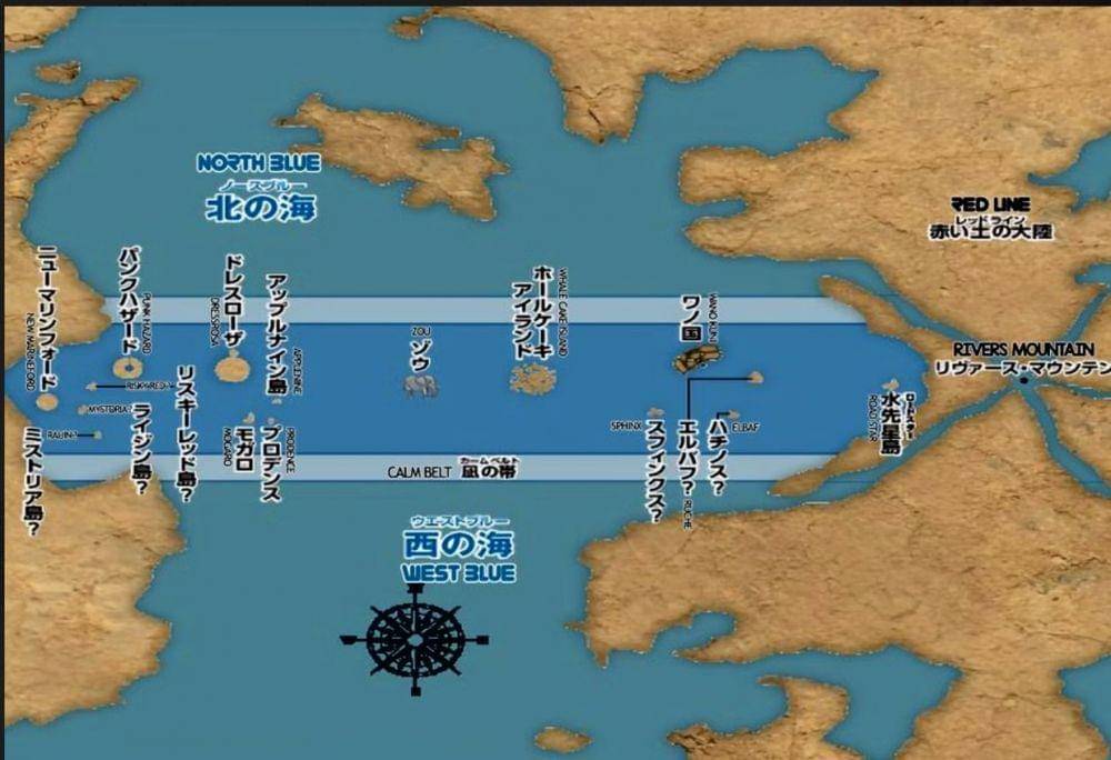 Gambaran peta One Piece. (Dok. Shueisha/One Piece)