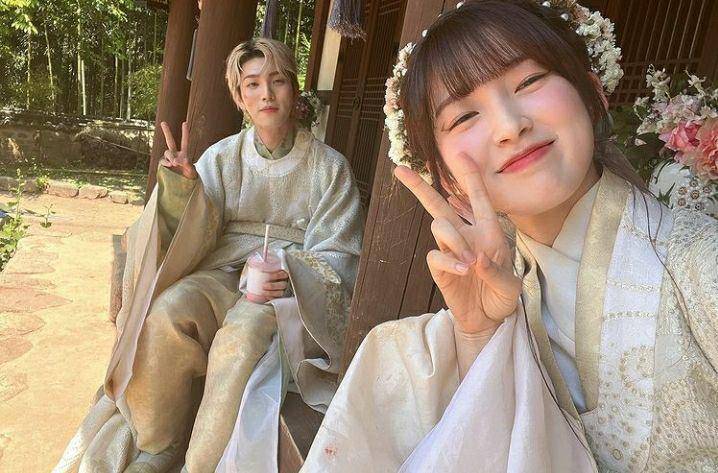 Yoo In Soo dan Arin di balik layar Alchemy of Souls (instagram.com/ye._.vely618)