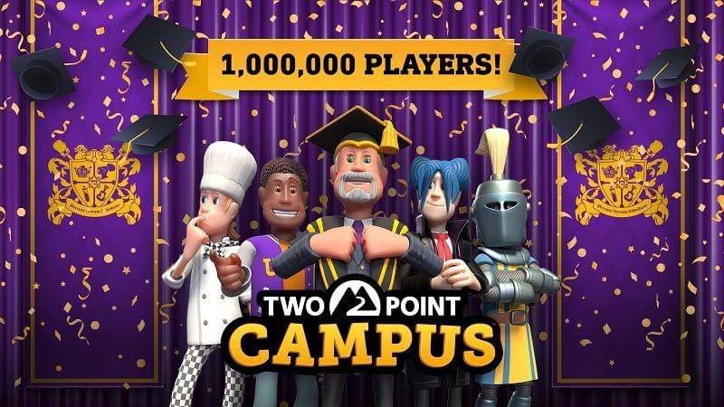 Pencapaian 1 juta pemain Two Point Campus. (Dok. Two Point Studios, Sega/Two Point Campus)