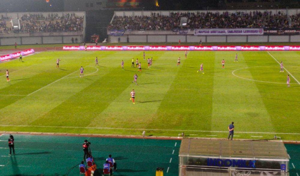 Laga Madura United vs Persita. Dok IDN Times.