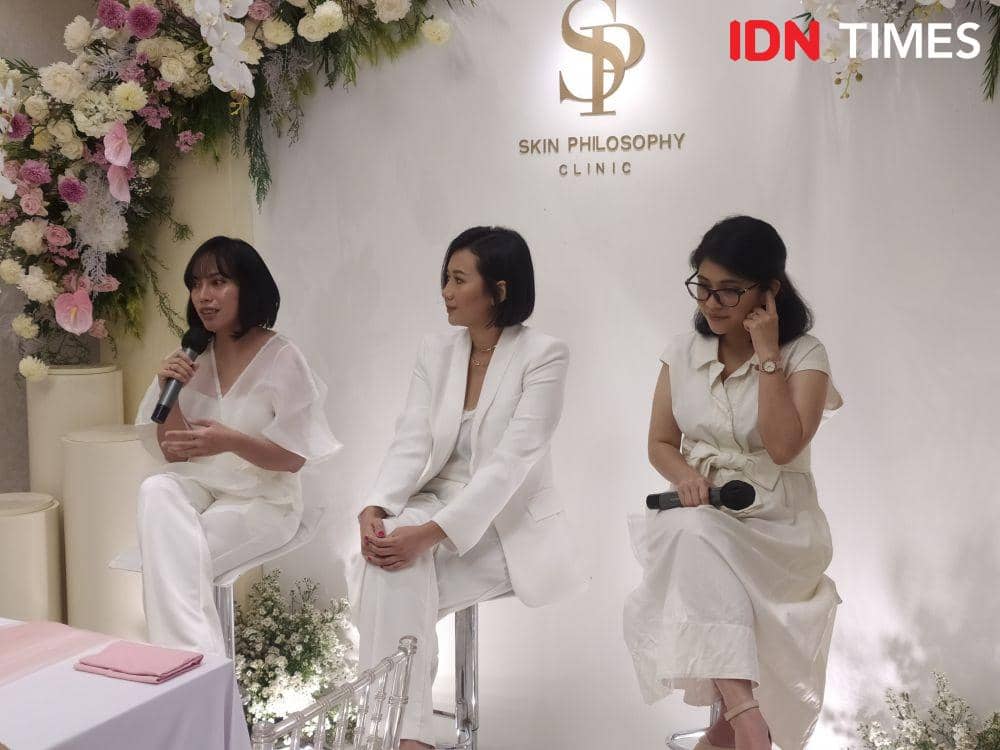 Press Conference pembukaan gerai pertama klinik estetika Skin Philosophy di daerah Jakarta Selatan. 31 Agustus 2022. (IDN Times/M. Tarmizi Murdianto)