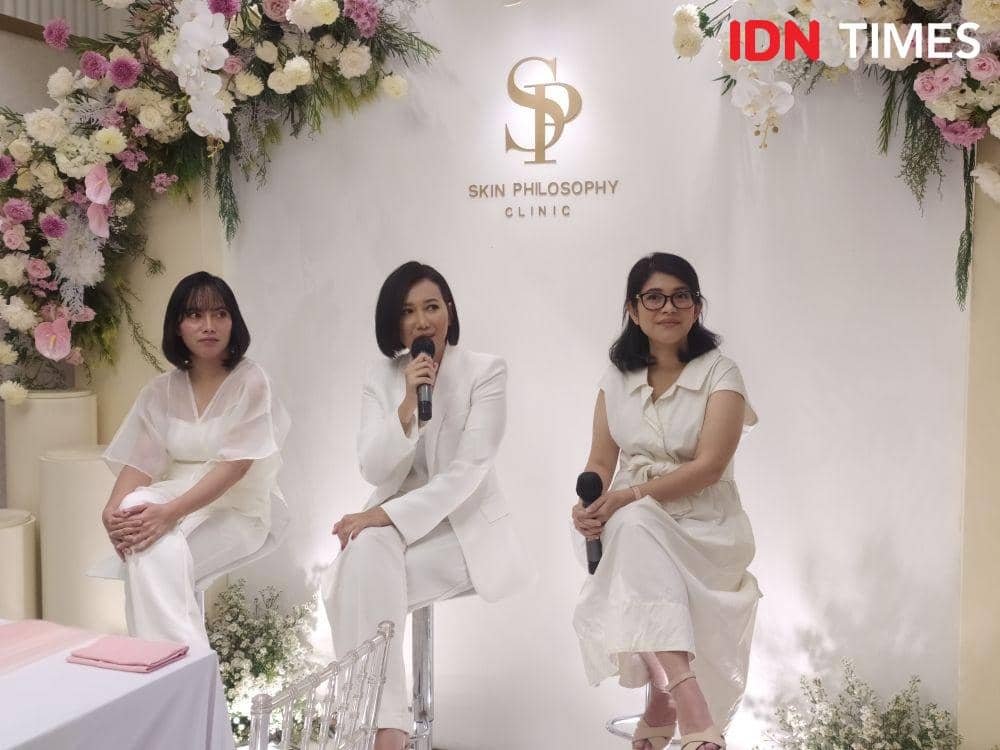 Press Conference pembukaan gerai pertama klinik estetika Skin Philosophy di daerah Jakarta Selatan. 31 Agustus 2022. (IDN Times/M. Tarmizi Murdianto)