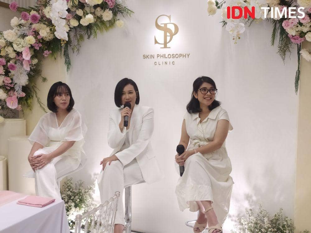 Press Conference pembukaan gerai pertama klinik estetika Skin Philosophy di daerah Jakarta Selatan. 31 Agustus 2022. (IDN Times/M. Tarmizi Murdianto)