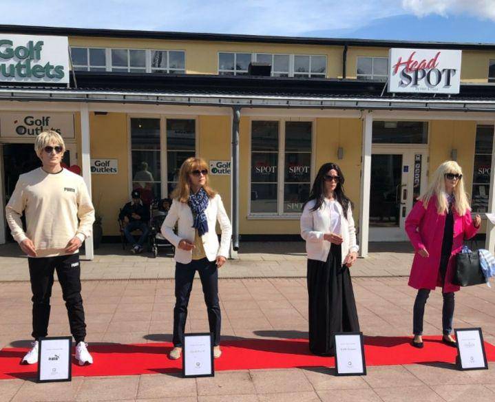 manekin hidup (instagram.com/shoppingeventsweden)