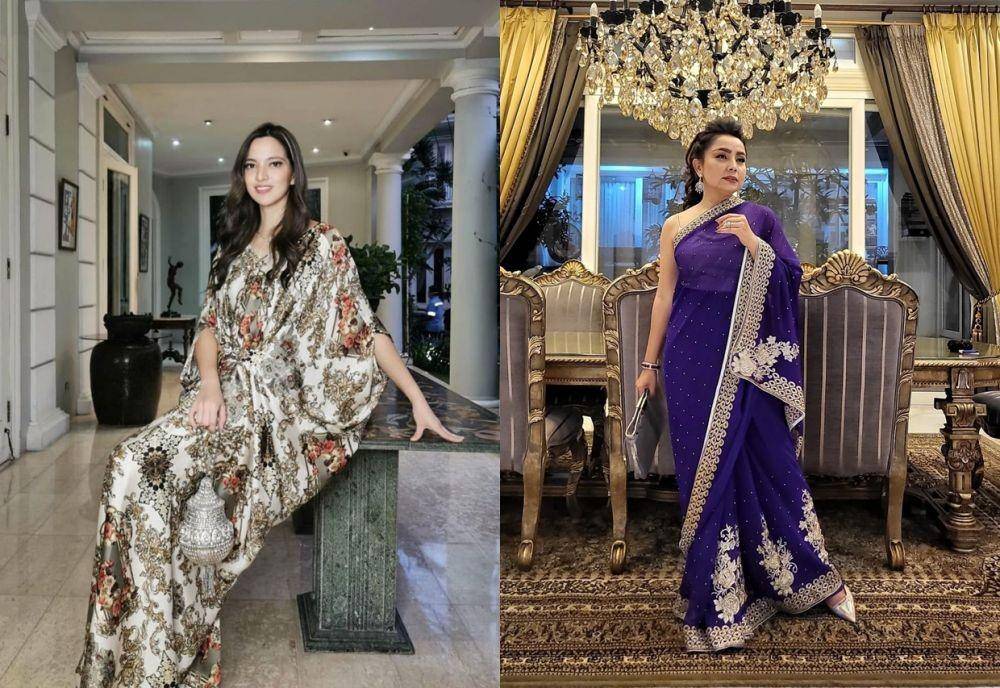 Adu Gaya Glamor Nia Ramadhani vs. Mayangsari (instagram.com/ramadhaniabakrie | instagram.com/mayangsari_official)