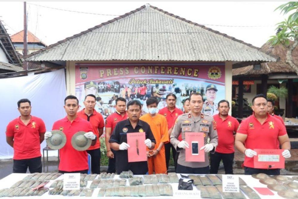Warga Gianyar Jual Gamelan Curian untuk Judi Online