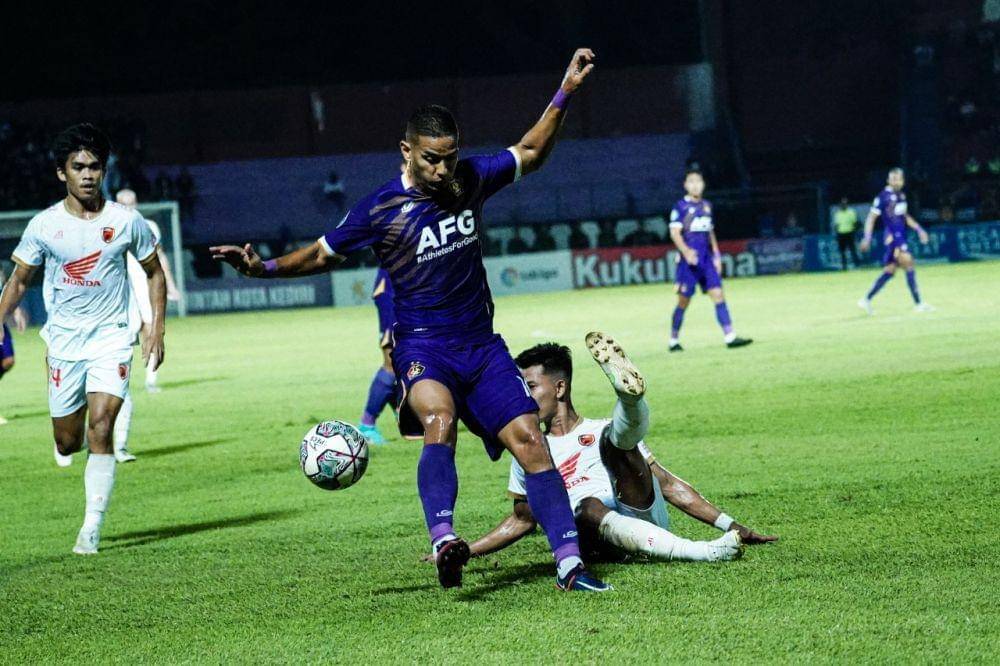 Pemain Persik Kediri saat melawan PSM Makasar. IDN Times/ media officer Persik Kediri