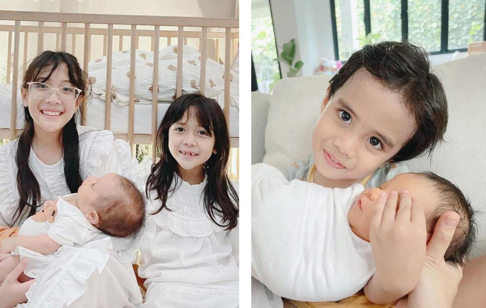 9 Potret Putra Bungsu Fanny Fabriana dan Kakak, Kesayangan di Rumah!