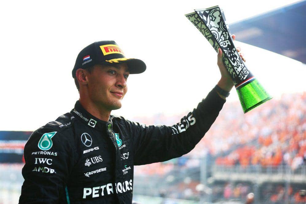 George Russell meraih podium pada GP Belanda 2022. (formula1.com)