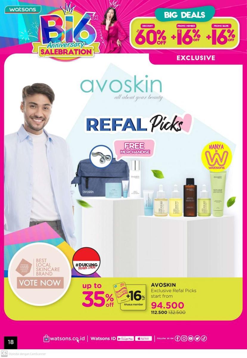 Promo skincare dan produk grooming pria September 2022 (watsons.co.id)
