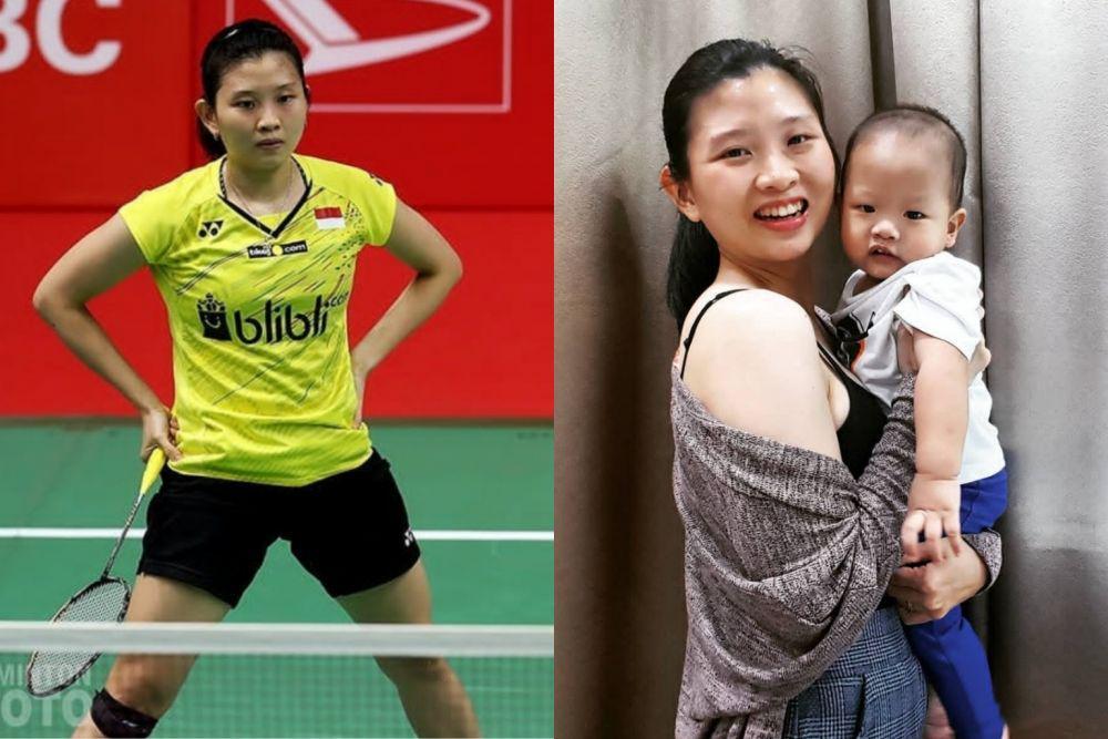 Pensiun Jadi Atlet, 9 Potret Telaten Debby Susanto Momong Anak