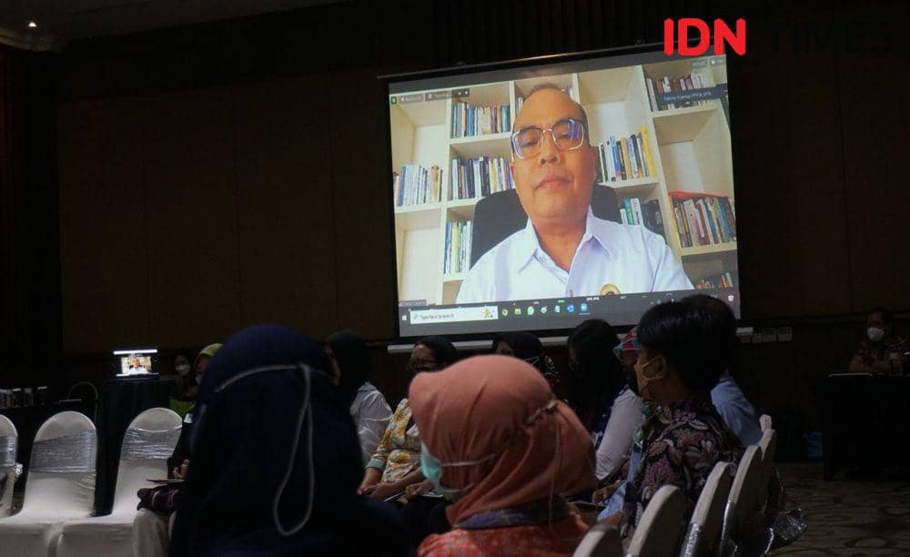 Wakil Ketua Komite Tetap Pelatihan dan Pendidikan Vokasi Bidang Ketenagakerjaan Kadin Indonesia, Dasep Suryanto. (IDN Times/Herlambang Jati)