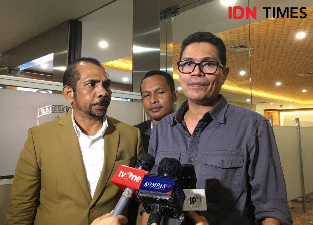 Aktivis 98, Faizal Assegaf di Mabes Polri, Senin (5/9/2022). (IDN Times/Irfan Fathurohman)