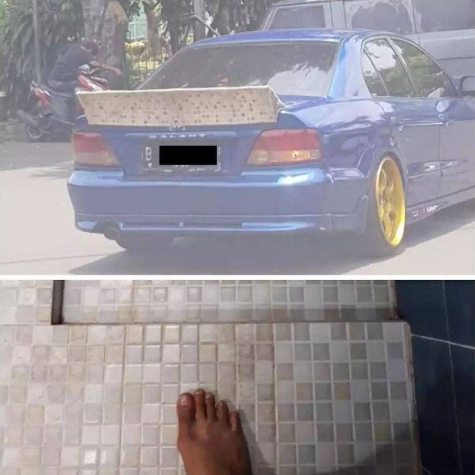 mobil difoto dari belakang kocak (instagram.com/indoricireborn)