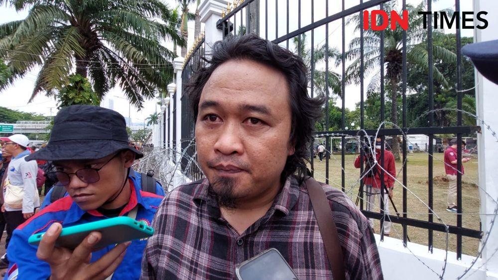 Koordinator SPSI Bekasi, Guntoro (IDN Times/Yosafat Diva Bayu Wisesa)