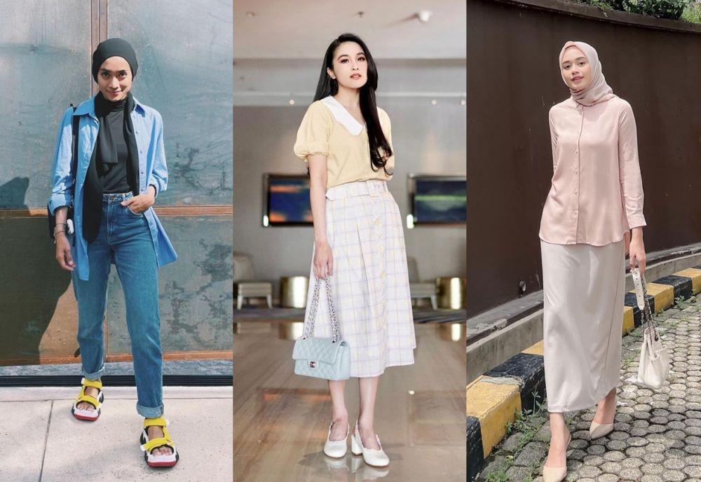 OOTD kerja kasual (instagram.com/ayudiac | instagram.com/sandradewi88 | instagram.com/ineznazlia)
