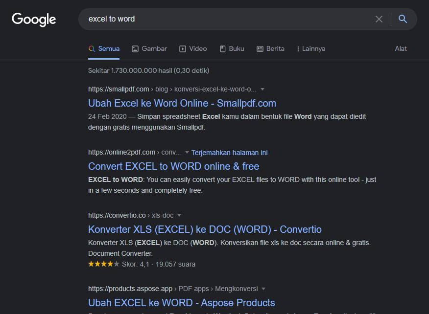 Konvert Excel to Word (IDN Times/Muhammad Fakhriansyah)