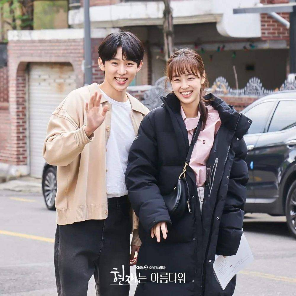 Seo Bum June dan Choi Ye Bin di balik layar It's Beautiful Now (instagram.com/kbsdrama)