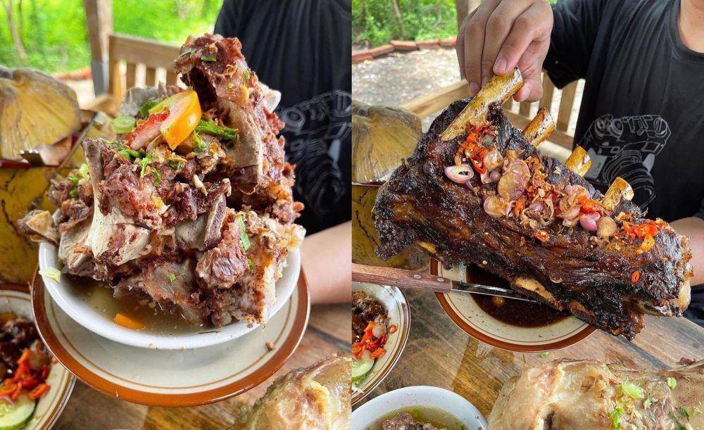 Sop balung gajah dan balung bakar dinosaurus (instagram.com/jajanyogya)