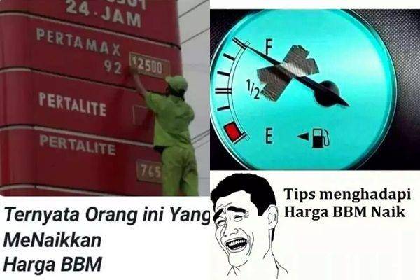 meme efek harga BBM naik (twitter.com/txtdarigajelas | twitter.com/partaisocmed)