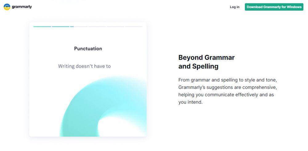 tampilan web Grammarly (grammarly.com)