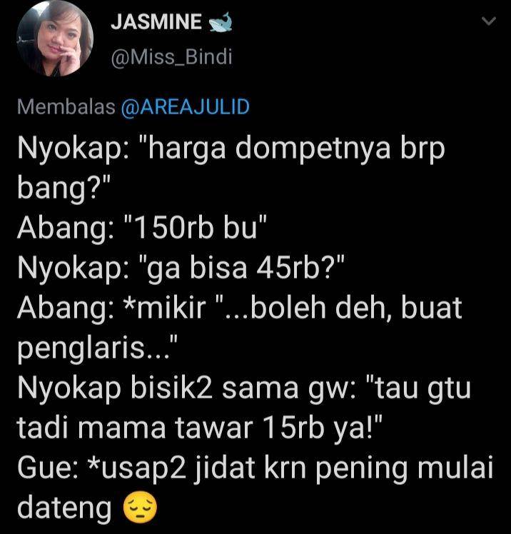 nawar dagangan (twitter.com/miss_bindi)