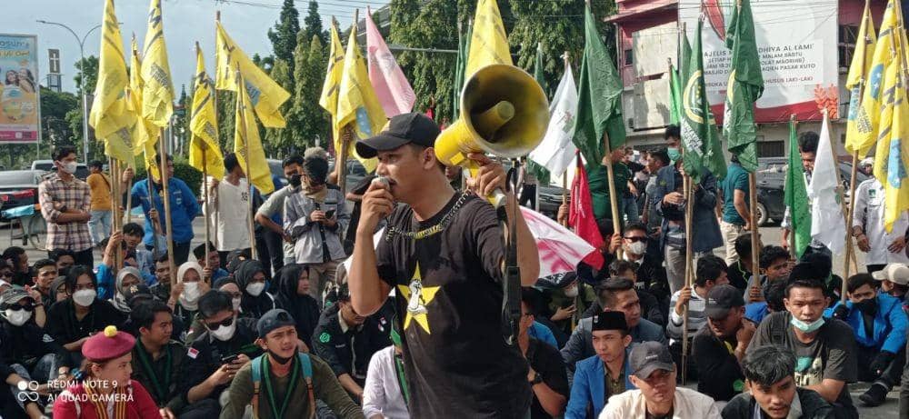 Demonstrasi kenaikan harga BBM di Palembang (Dok: ist)