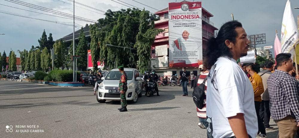 Demonstrasi mahasiswa di Palembang tolak kenaikan harga BBM (Dok: istimewa)
