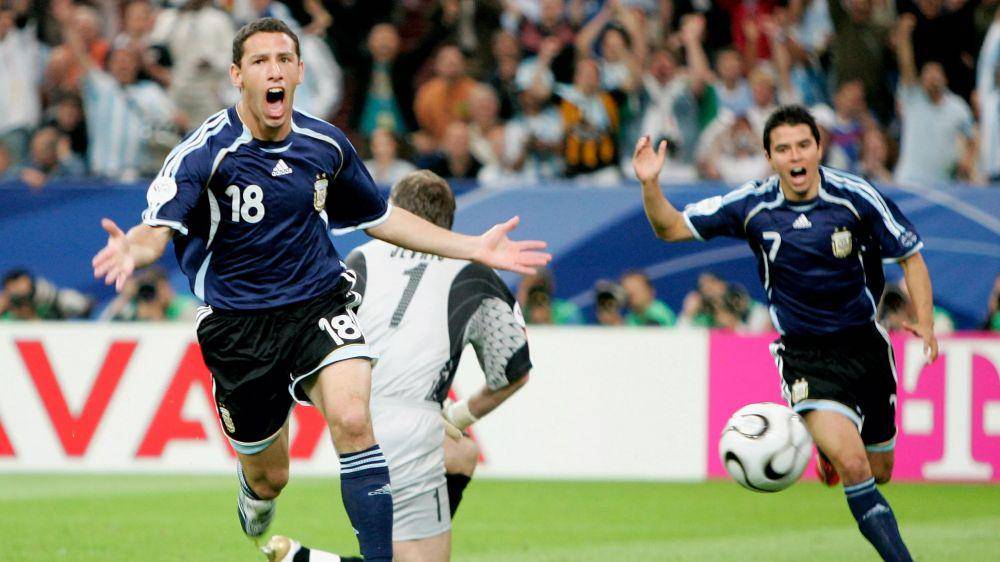 Maxi Rodriguez dan Javier Saviola pada Piala Dunia 2006. (fifa.com)