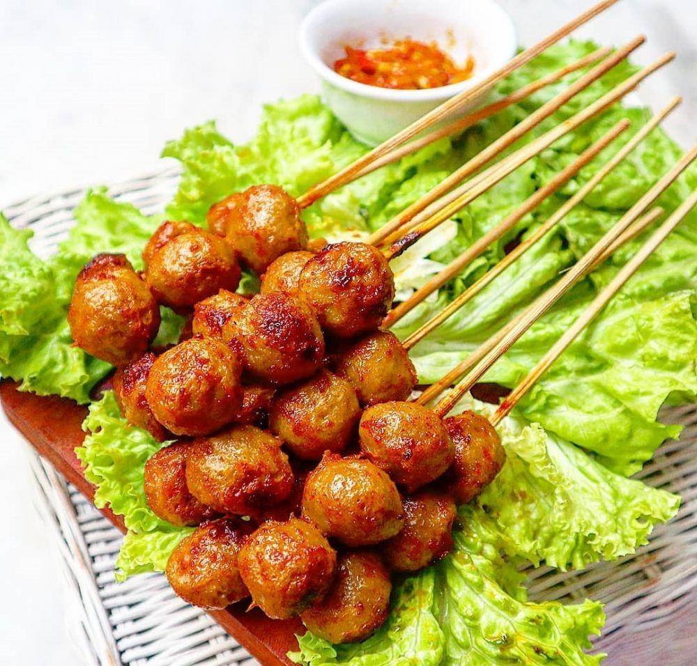 Ilustrasi bakso bakar pedas (instagram.com/regunancha)