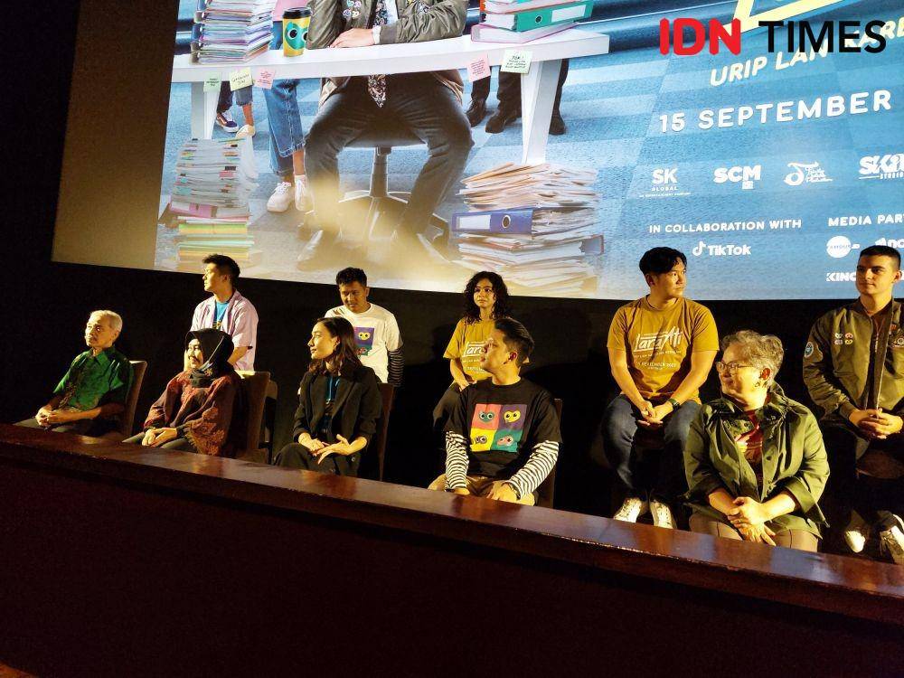 Pre-screening dan press conference film Lara Ati [8/9/2022] (dok. IDN Times/Aulia Supintou)
