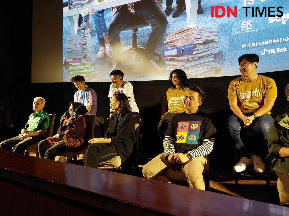 Pre-screening dan press conference film Lara Ati [8/9/2022] (dok. IDN Times/Aulia Supintou)