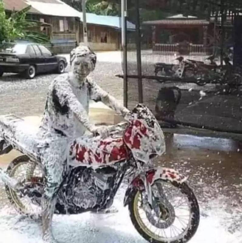 orang kelewat pasrah (instagram.com/pamangrab.tv)