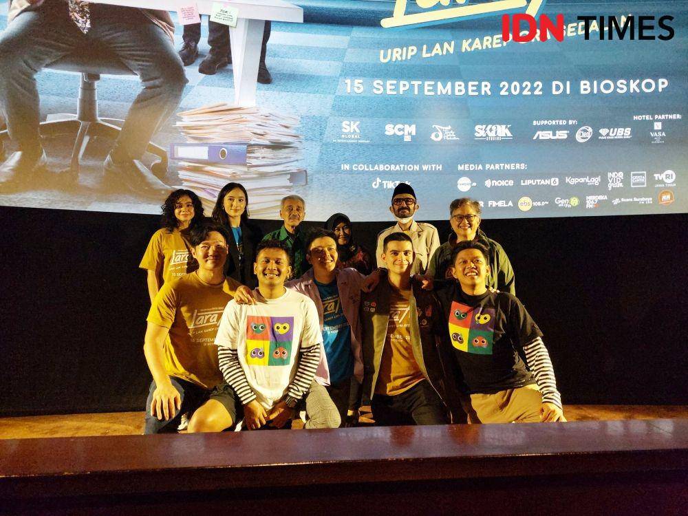 Pre-screening dan press conference film Lara Ati [8/9/2022] (dok. IDN Times/Aulia Supintou)